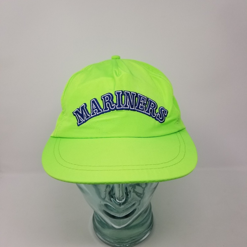 Seattle Mariners Lime Neon‎ Green Nylon Snapback Hat